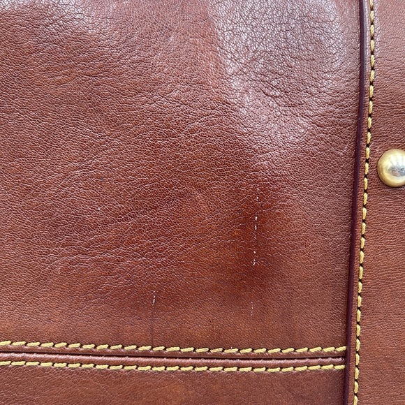 DOONEY & BOURKE Florentine Large Satchel Chestnut Brown Serial #J3856550 - Picture 7 of 16